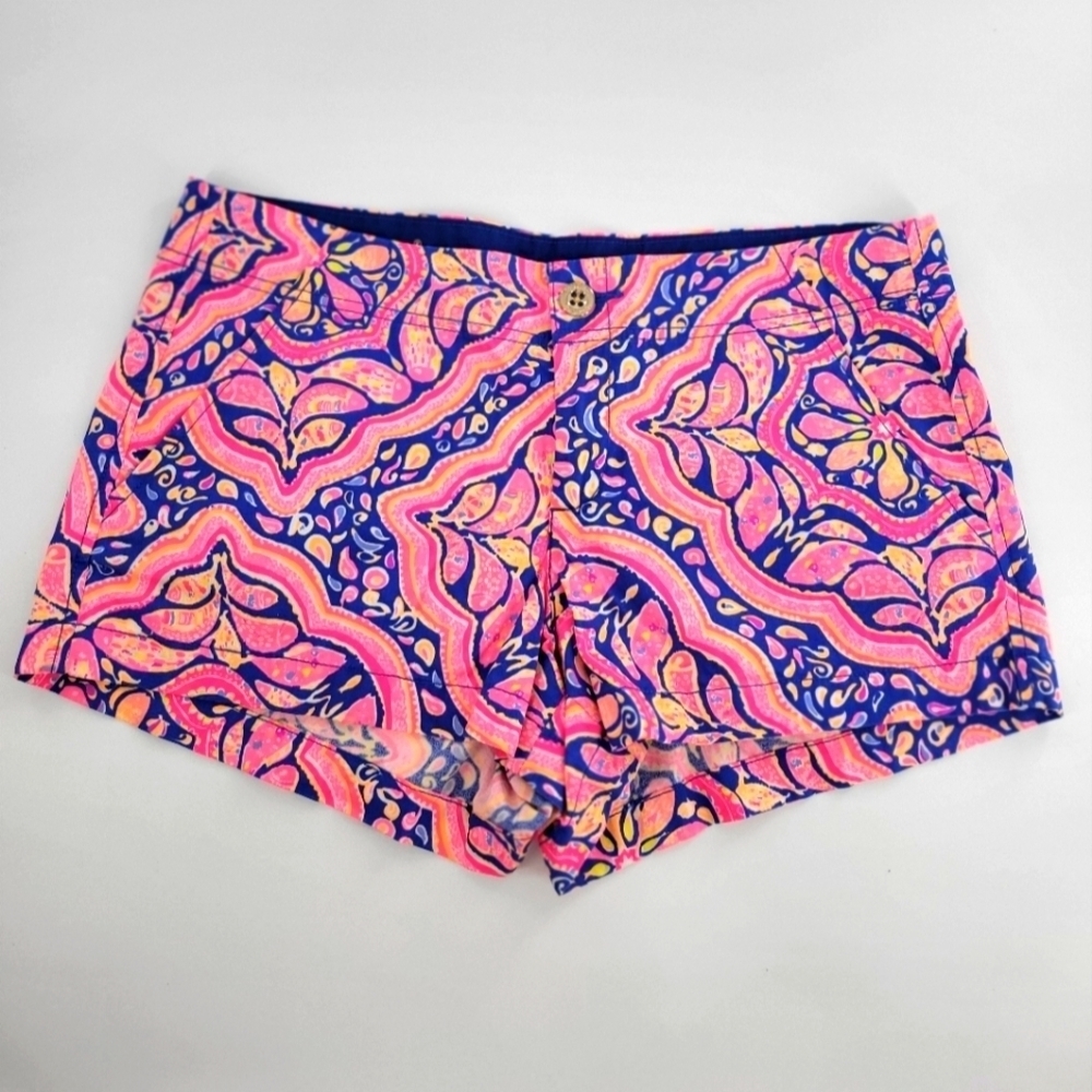 LILLY PULITZER THE KERRIE‎ Multicolor Cotton Shorts Size 10 New
